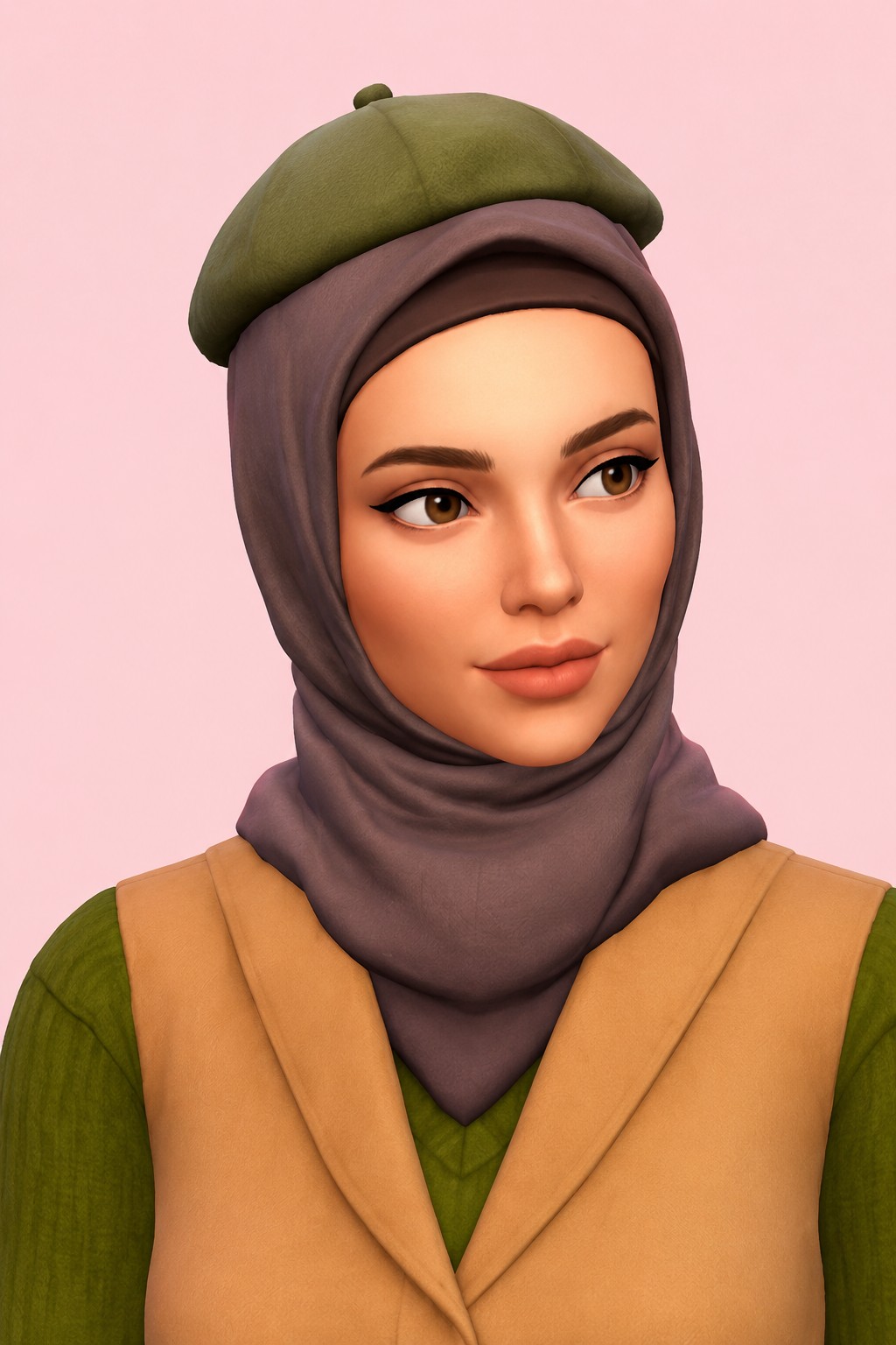 Wulan Hijab custom content (CC) for Sims 4 by marsmerizingsims