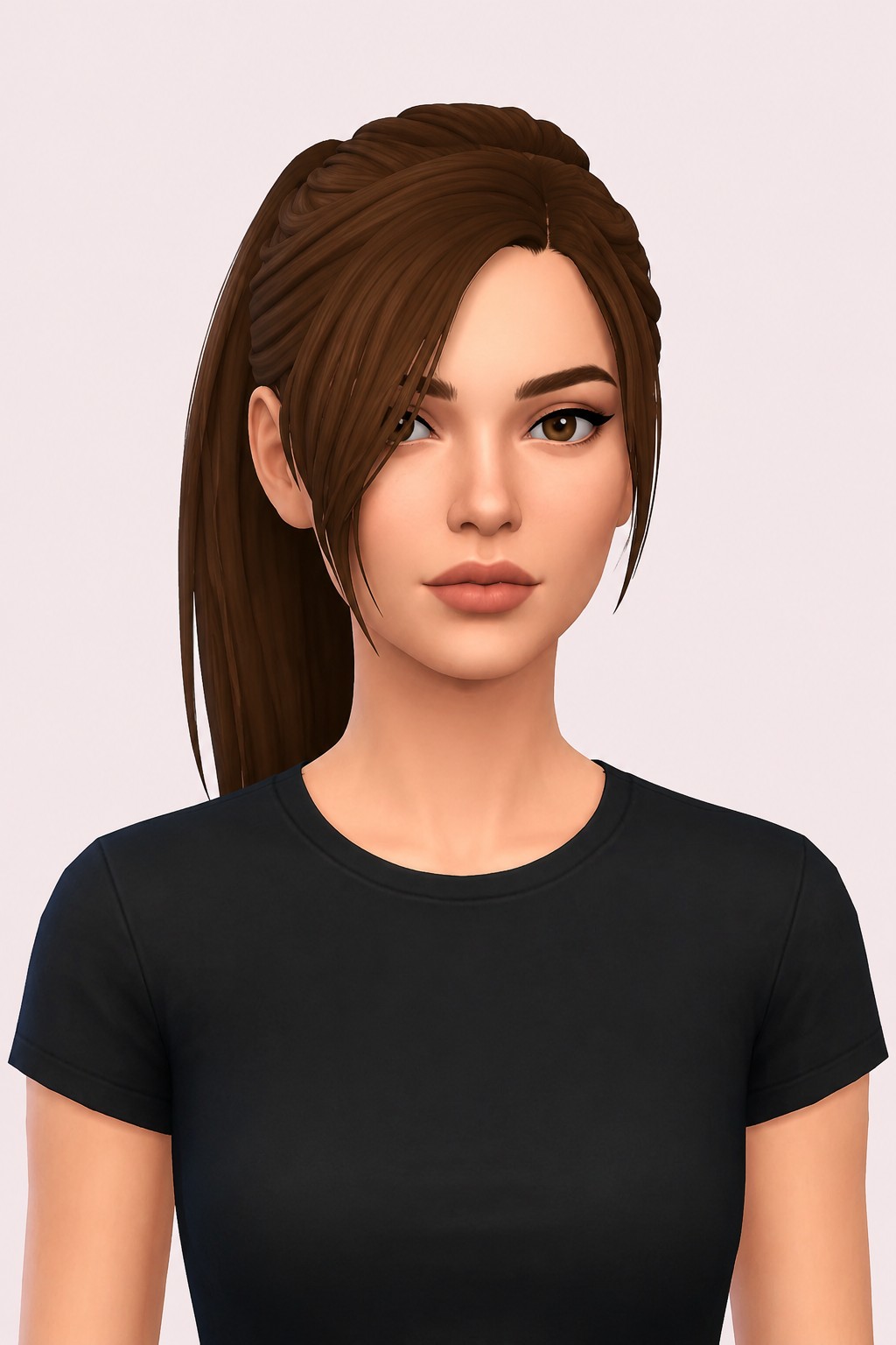 Claire Redfield Hair custom content (CC) for Sims 4 by johnnysims