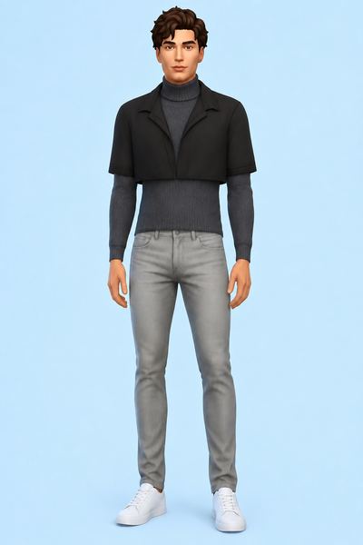Cropped Shirt custom content (CC) for Sims 4 by marsmerizingsims
