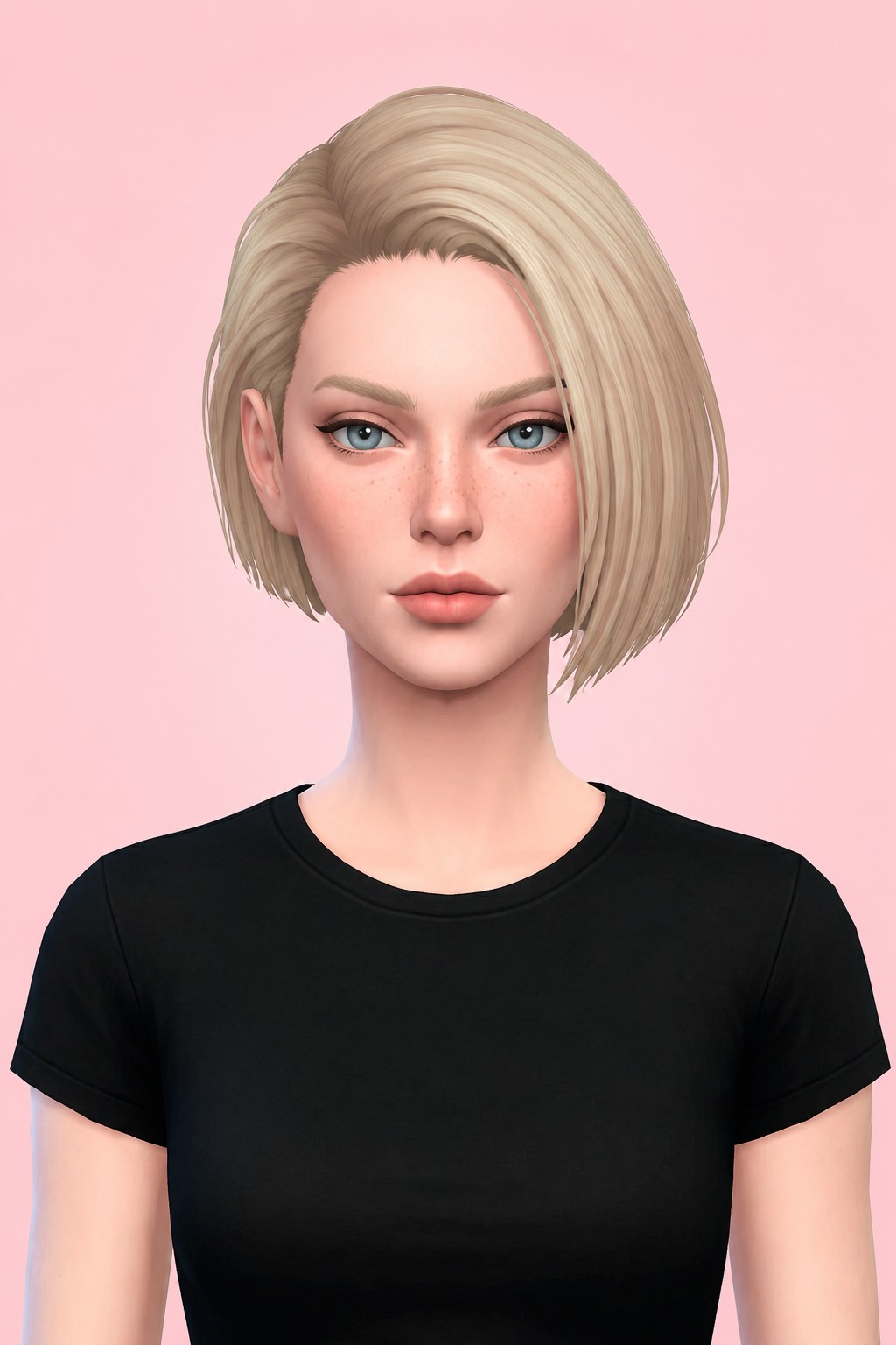 Jill Valentine Hair custom content (CC) for Sims 4 by johnnysims