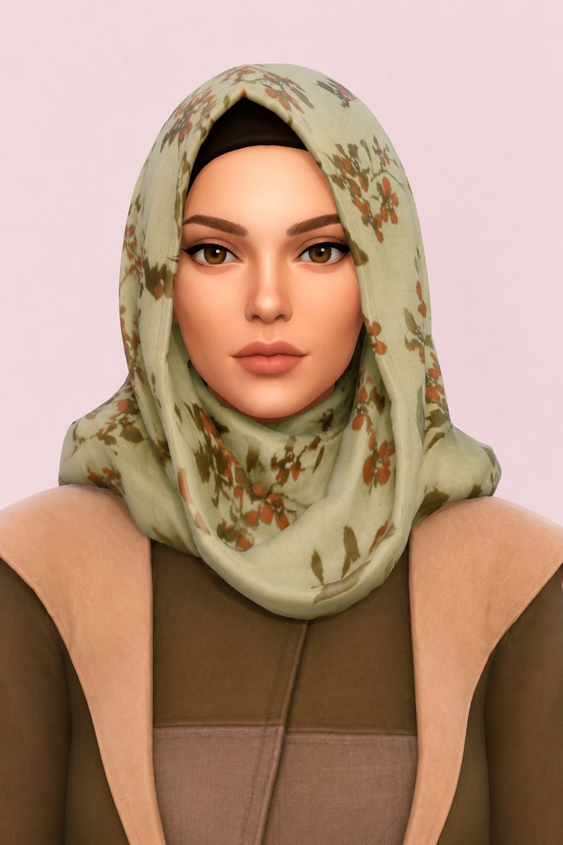 Zara Hijab custom content (CC) for Sims 4 by marsmerizingsims