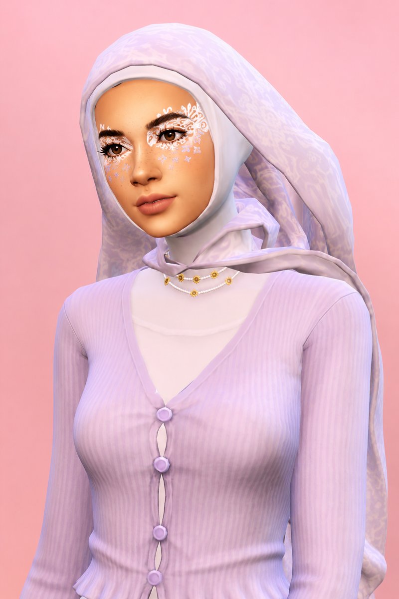 Fatimah Hijab custom content (CC) for Sims 4 by marsmerizingsims