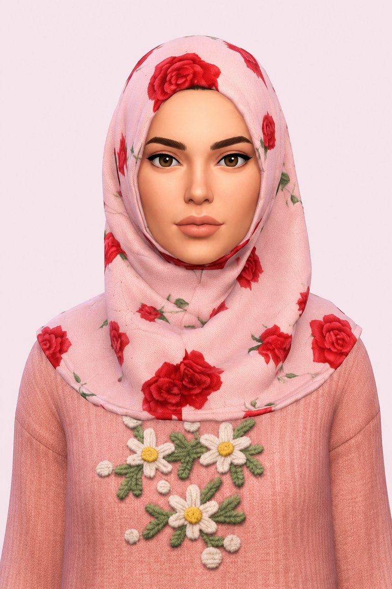 Janna Hijab custom content (CC) for Sims 4 by marsmerizingsims