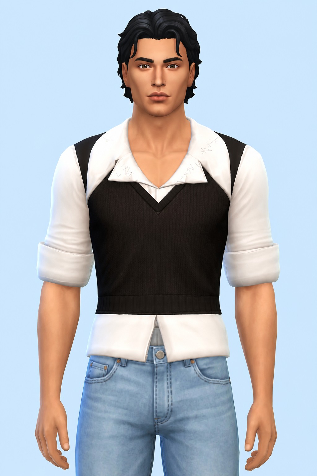 FINN Shirt custom content (CC) for Sims 4 by marsmerizingsims