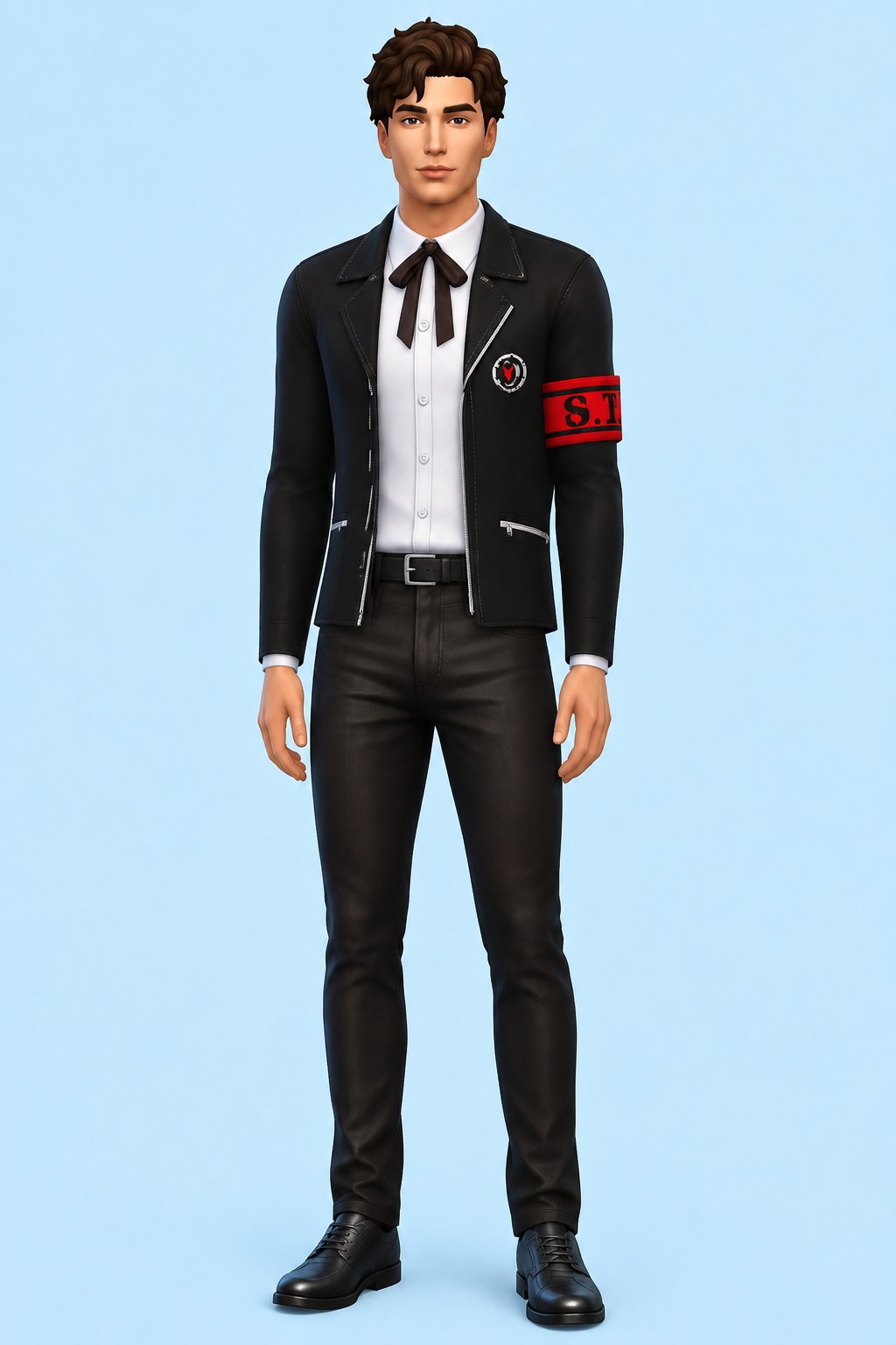 Yuki Uniform custom content (CC) for Sims 4 by marsmerizingsims