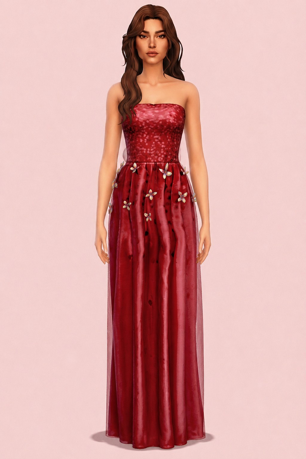 Babochka Dress custom content (CC) for Sims 4 by marsmerizingsims
