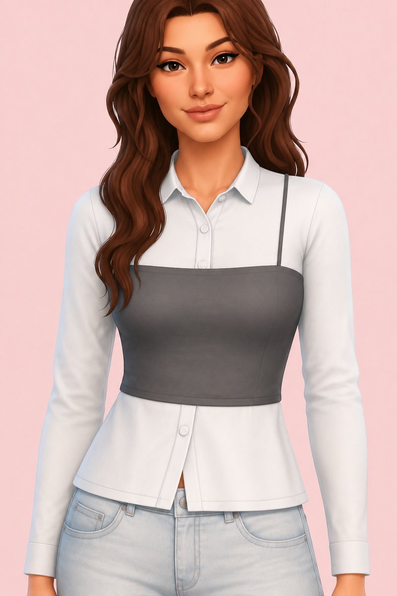 Trin Shirt custom content (CC) for Sims 4 by marsmerizingsims