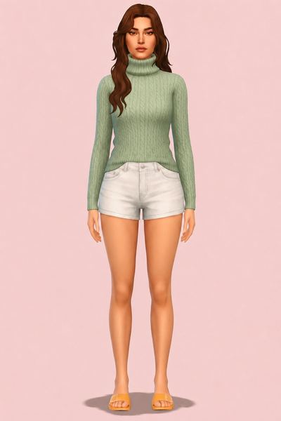 Dina Wide Turtleneck (PUBLIC DL) custom content (CC) for Sims 4 by marsmerizingsims