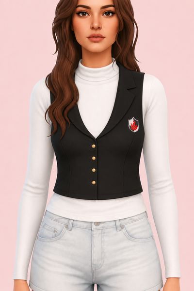 Mako Vest Uniform custom content (CC) for Sims 4 by marsmerizingsims