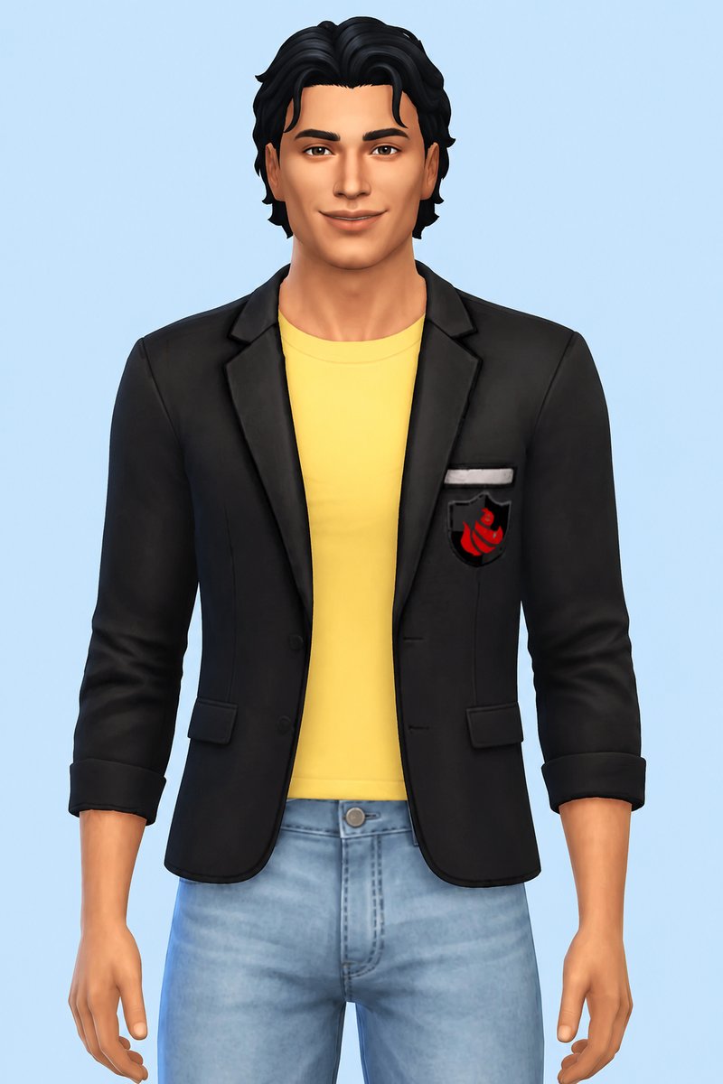 Saka Blazer Uniform custom content (CC) for Sims 4 by marsmerizingsims