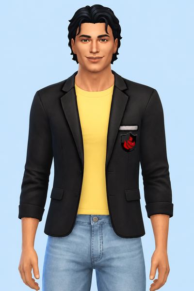 Saka Blazer Uniform custom content (CC) for Sims 4 by marsmerizingsims