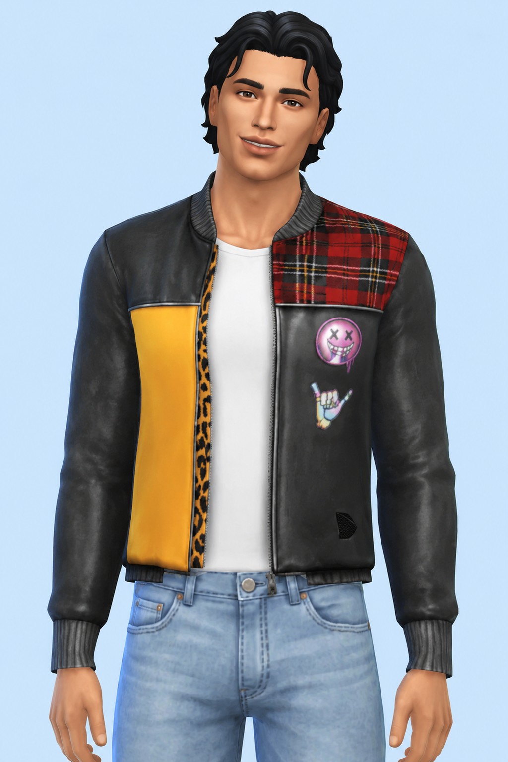 Punk Leather Jacket (PUBLIC DL) custom content (CC) for Sims 4 by marsmerizingsims