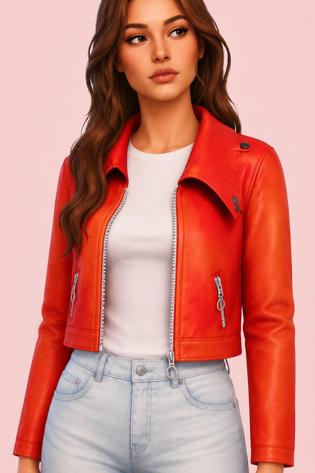 Zoom Leather Jacket custom content (CC) for Sims 4 by marsmerizingsims