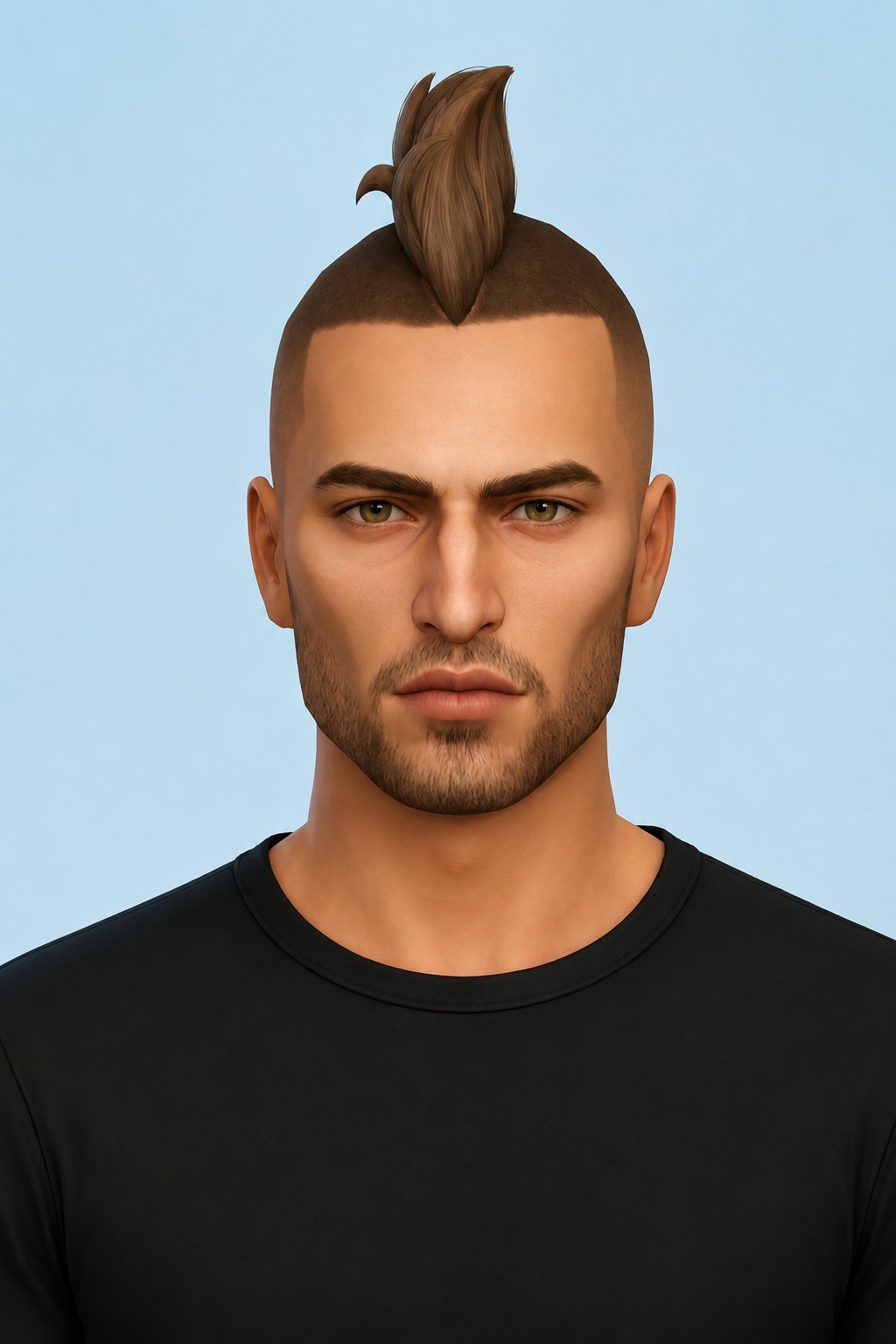 noblesse hair custom content (CC) for Sims 4 by dogsill