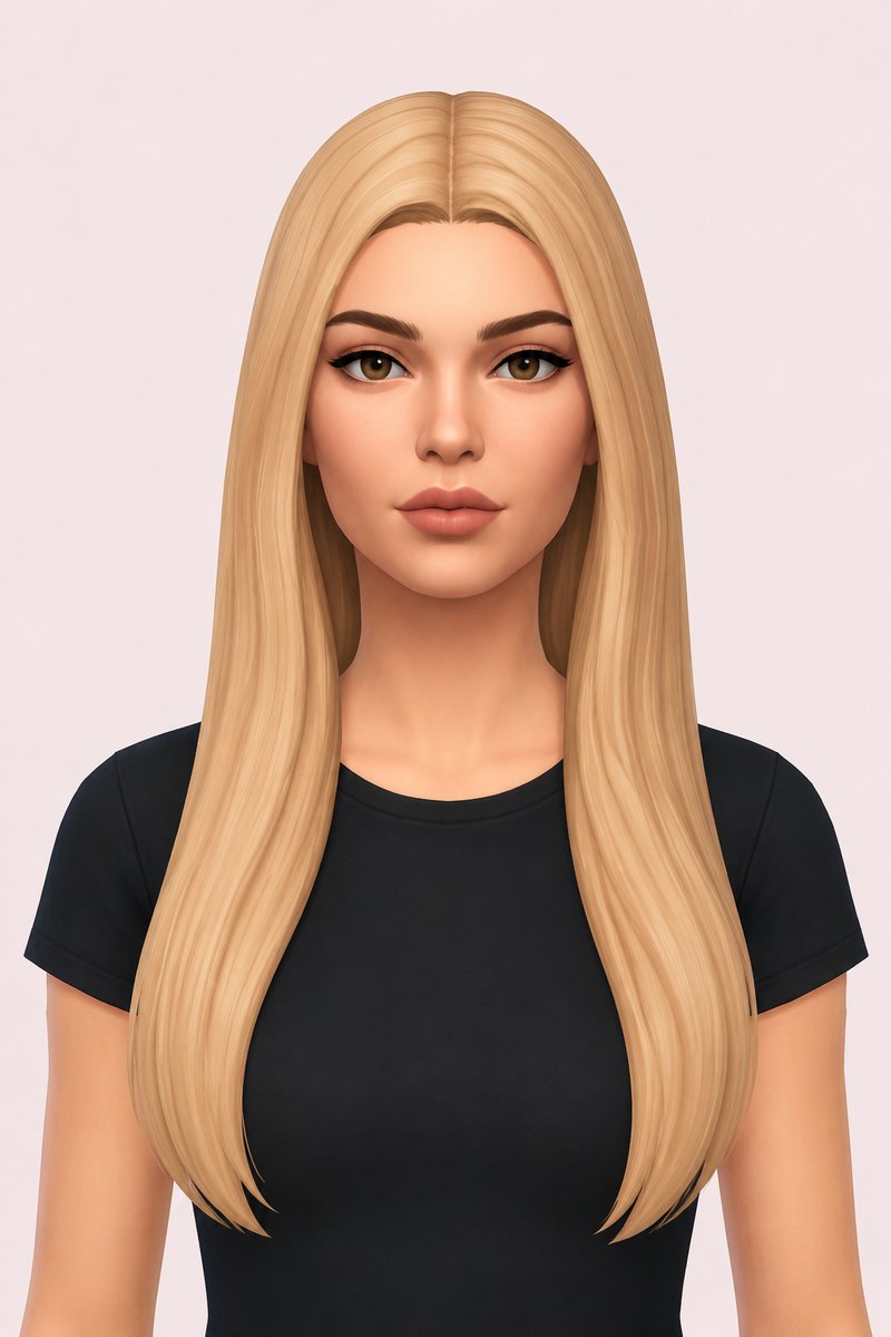 carmen hair custom content (CC) for Sims 4 by dogsill