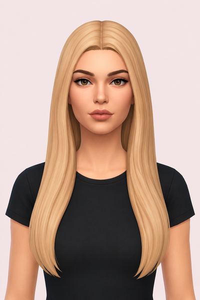 carmen hair custom content (CC) for Sims 4 by dogsill
