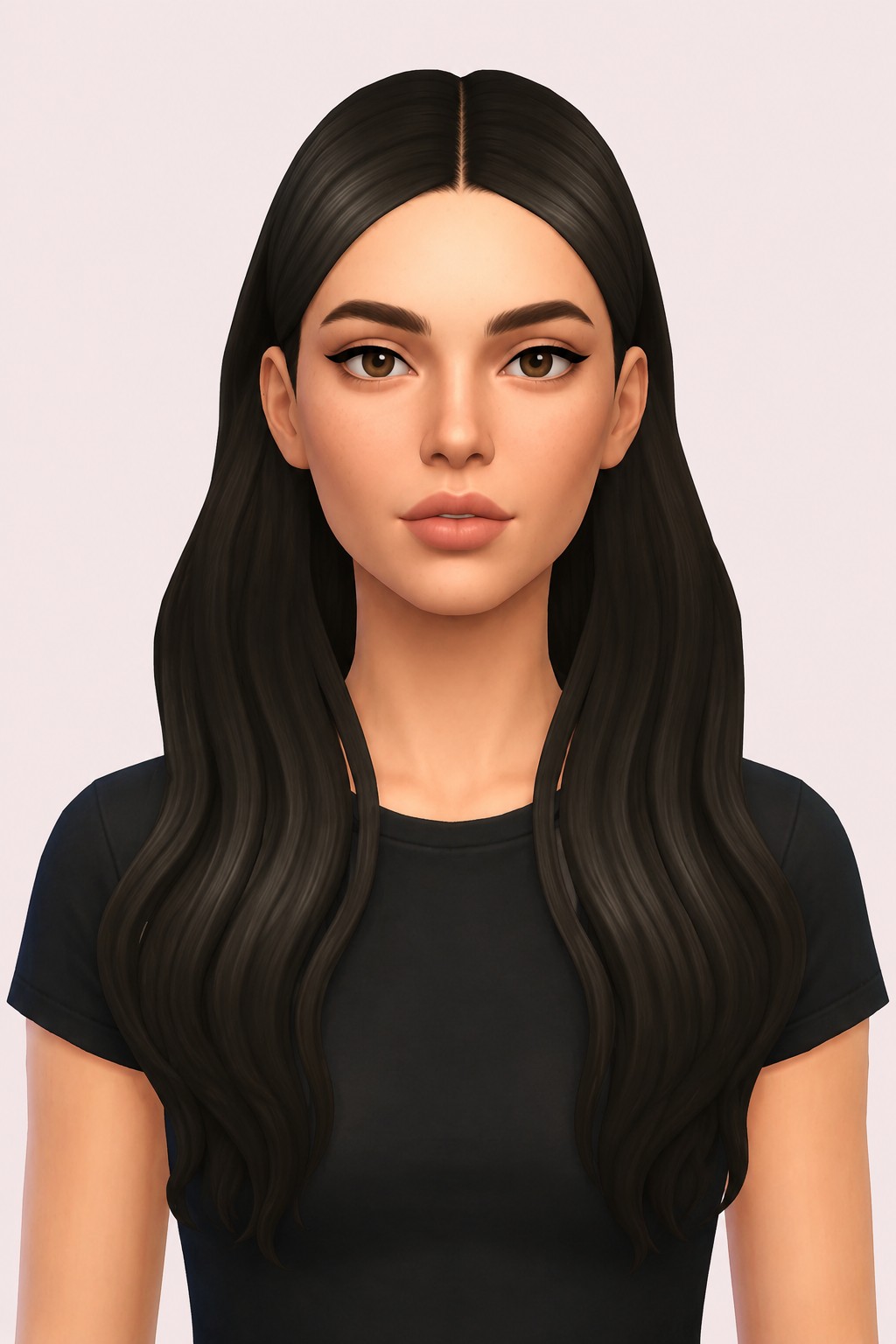 ashley hair custom content (CC) for Sims 4 by dogsill