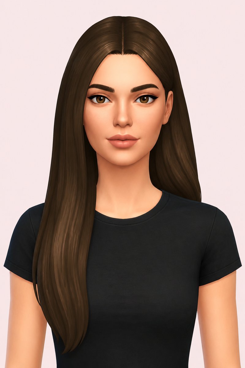 hazel hair custom content (CC) for Sims 4 by dogsill
