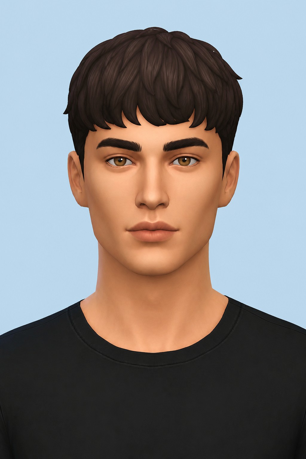 Lucas Hair custom content (CC) for Sims 4 by dogsill