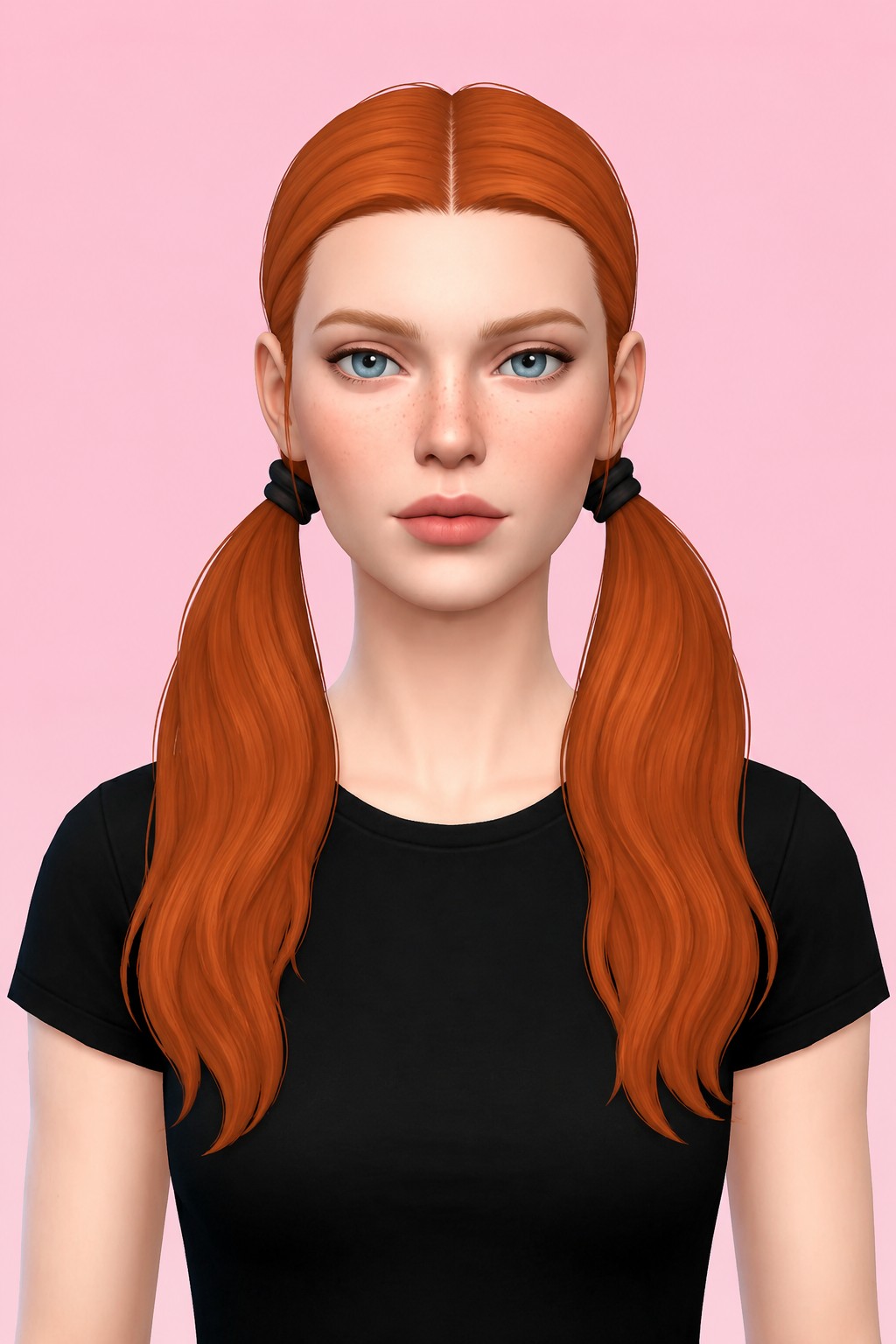 Holly Pigtails custom content (CC) for Sims 4 by dogsill
