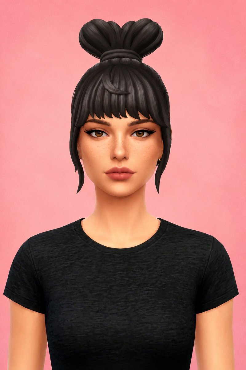 juno hair custom content (CC) for Sims 4 by dogsill