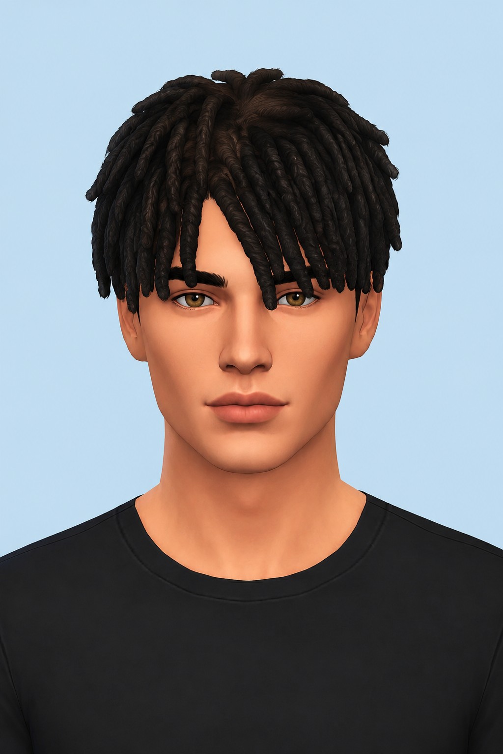 Randy Hair custom content (CC) for Sims 4 by johnnysims