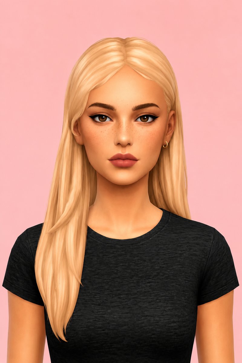 candace hair custom content (CC) for Sims 4 by dogsill