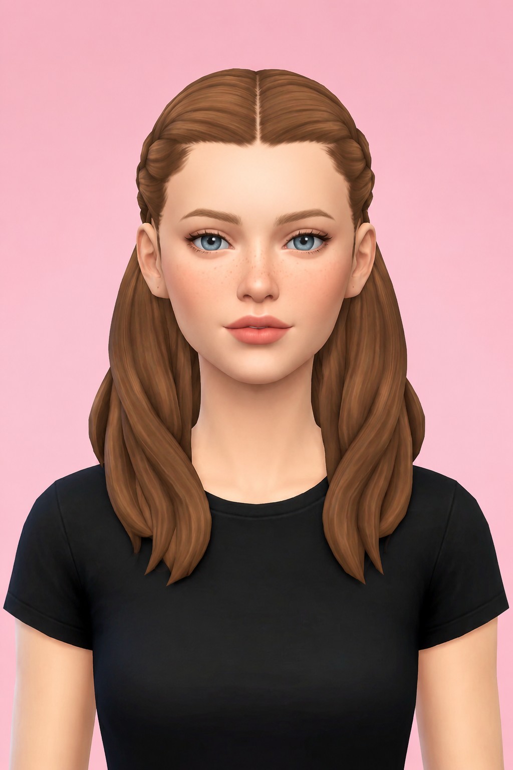 an hair custom content (CC) for Sims 4 by dogsill