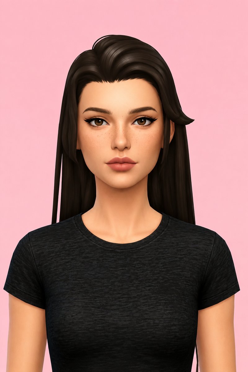 mikey hair custom content (CC) for Sims 4 by dogsill