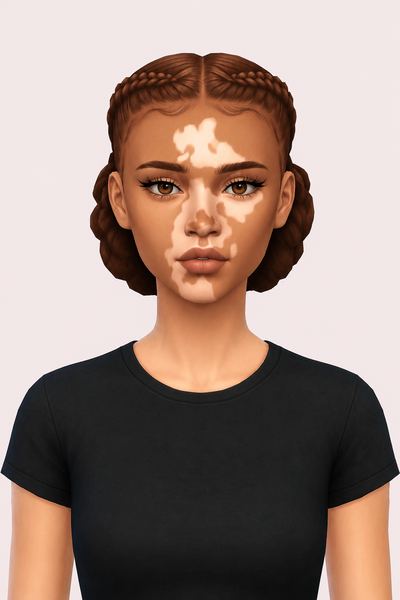 flo hair custom content (CC) for Sims 4 by dogsill