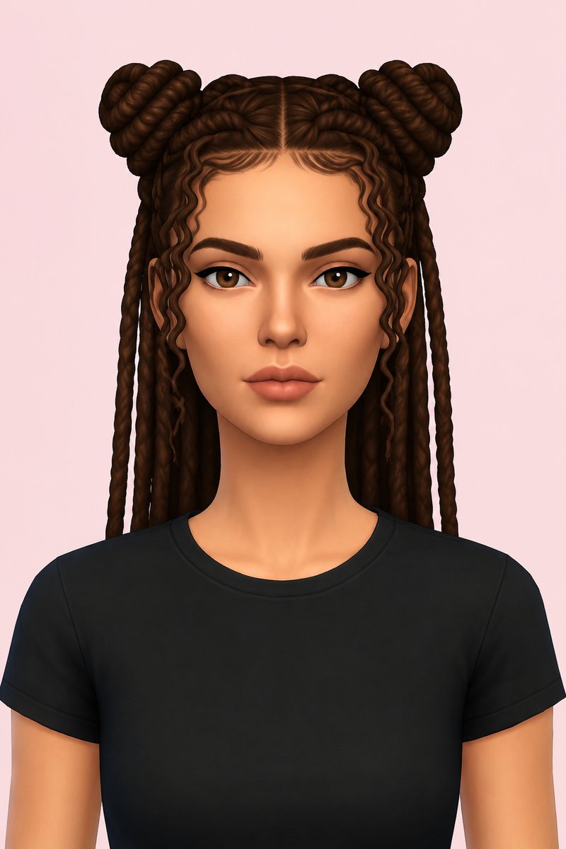 salem hairs custom content (CC) for Sims 4 by dogsill