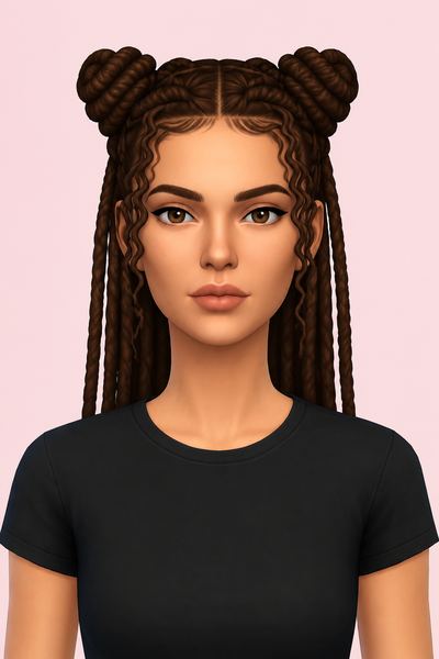 salem hairs custom content (CC) for Sims 4 by dogsill