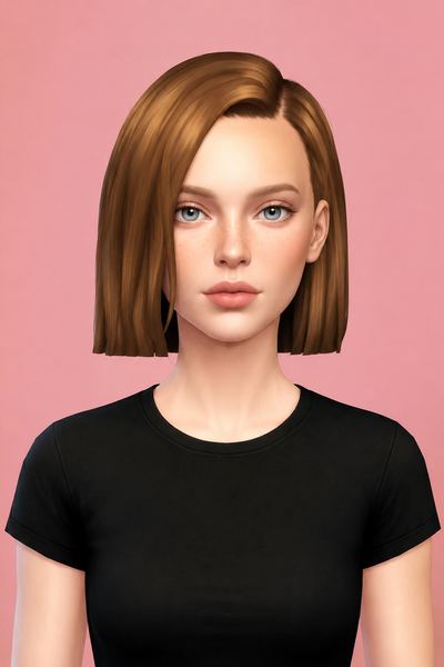 hunter hair custom content (CC) for Sims 4 by dogsill