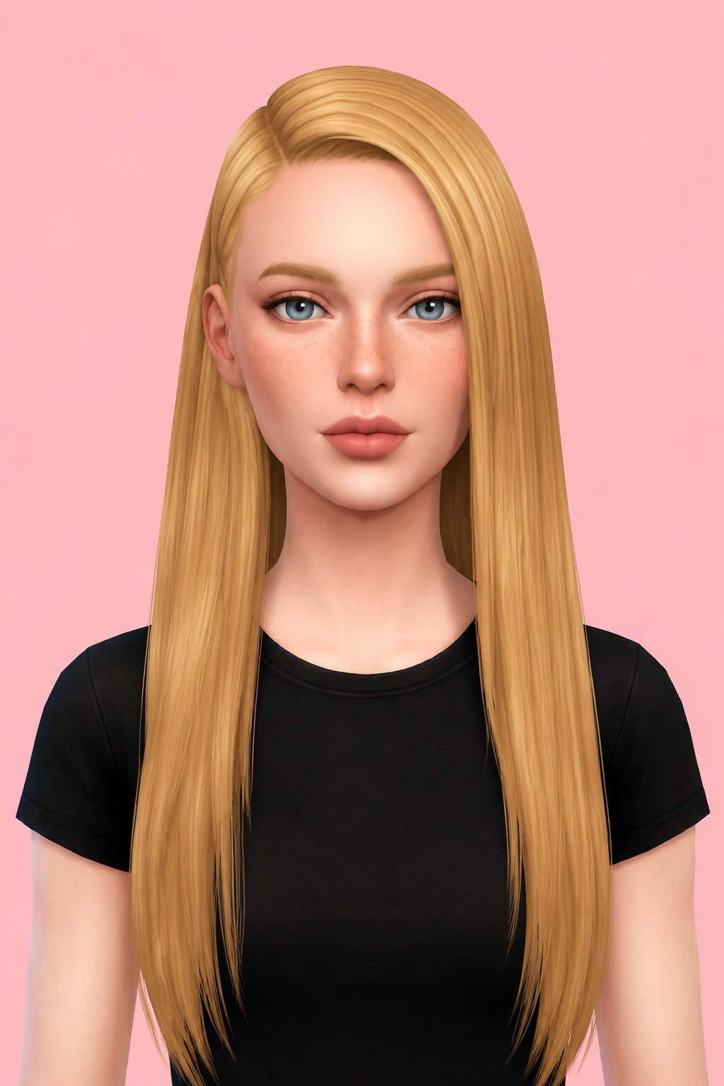stefani hair custom content (CC) for Sims 4 by dogsill