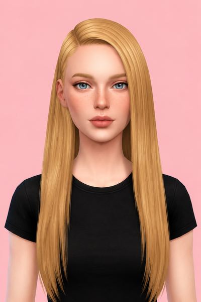 stefani hair custom content (CC) for Sims 4 by dogsill