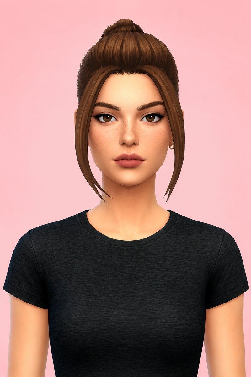 elliot buns custom content (CC) for Sims 4 by dogsill