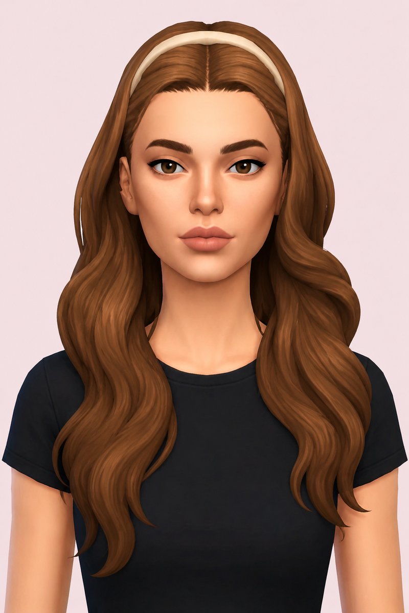 paloma hair custom content (CC) for Sims 4 by dogsill