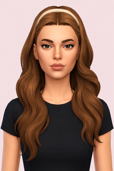 paloma hair custom content (CC) for Sims 4 by dogsill