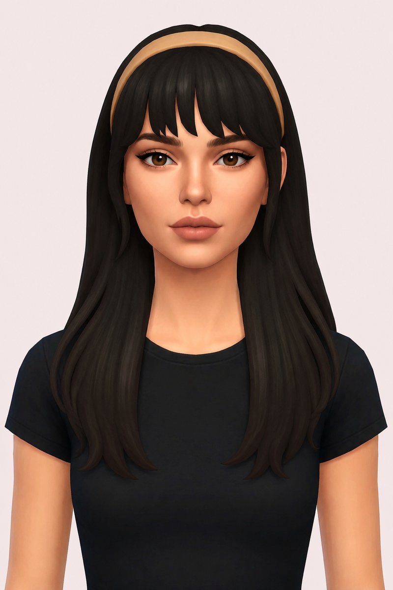 sabrina hair custom content (CC) for Sims 4 by dogsill