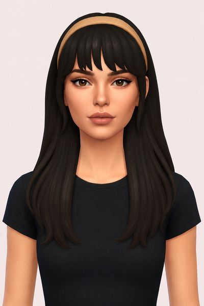 sabrina hair custom content (CC) for Sims 4 by dogsill