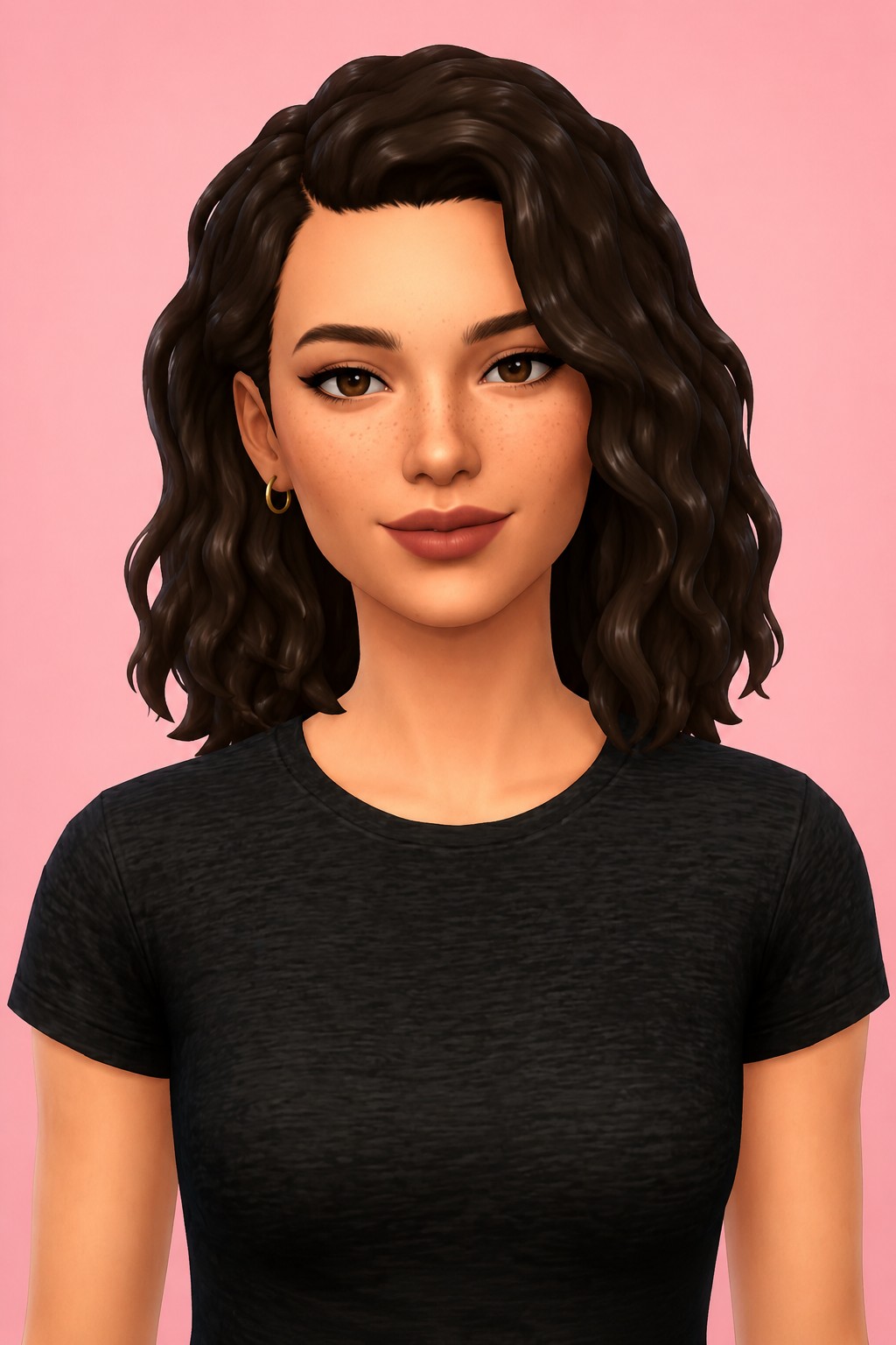 brandy hair custom content (CC) for Sims 4 by dogsill