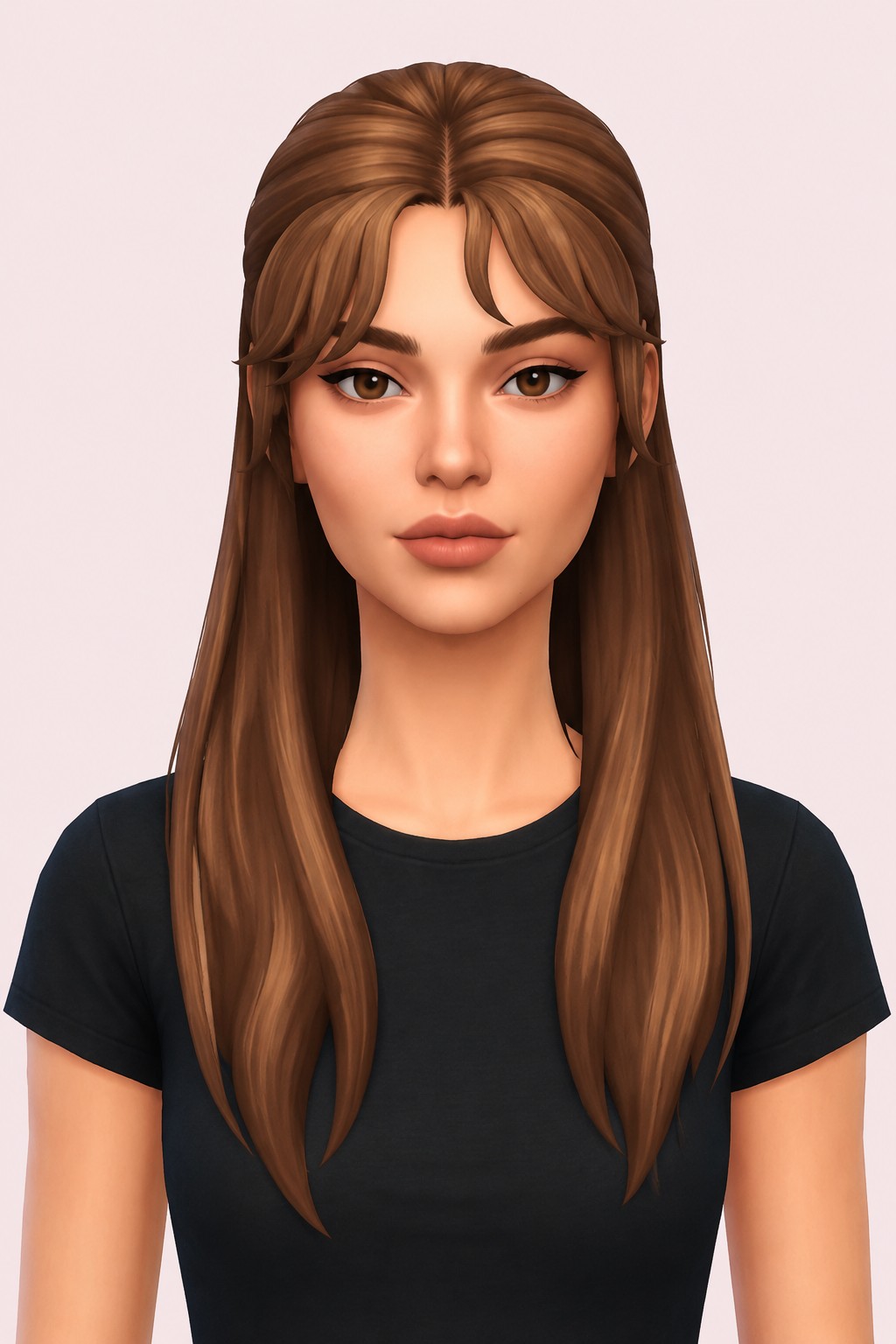 liliya hair custom content (CC) for Sims 4 by dogsill