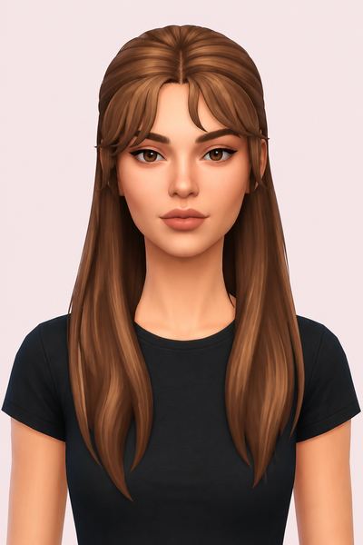liliya hair custom content (CC) for Sims 4 by dogsill