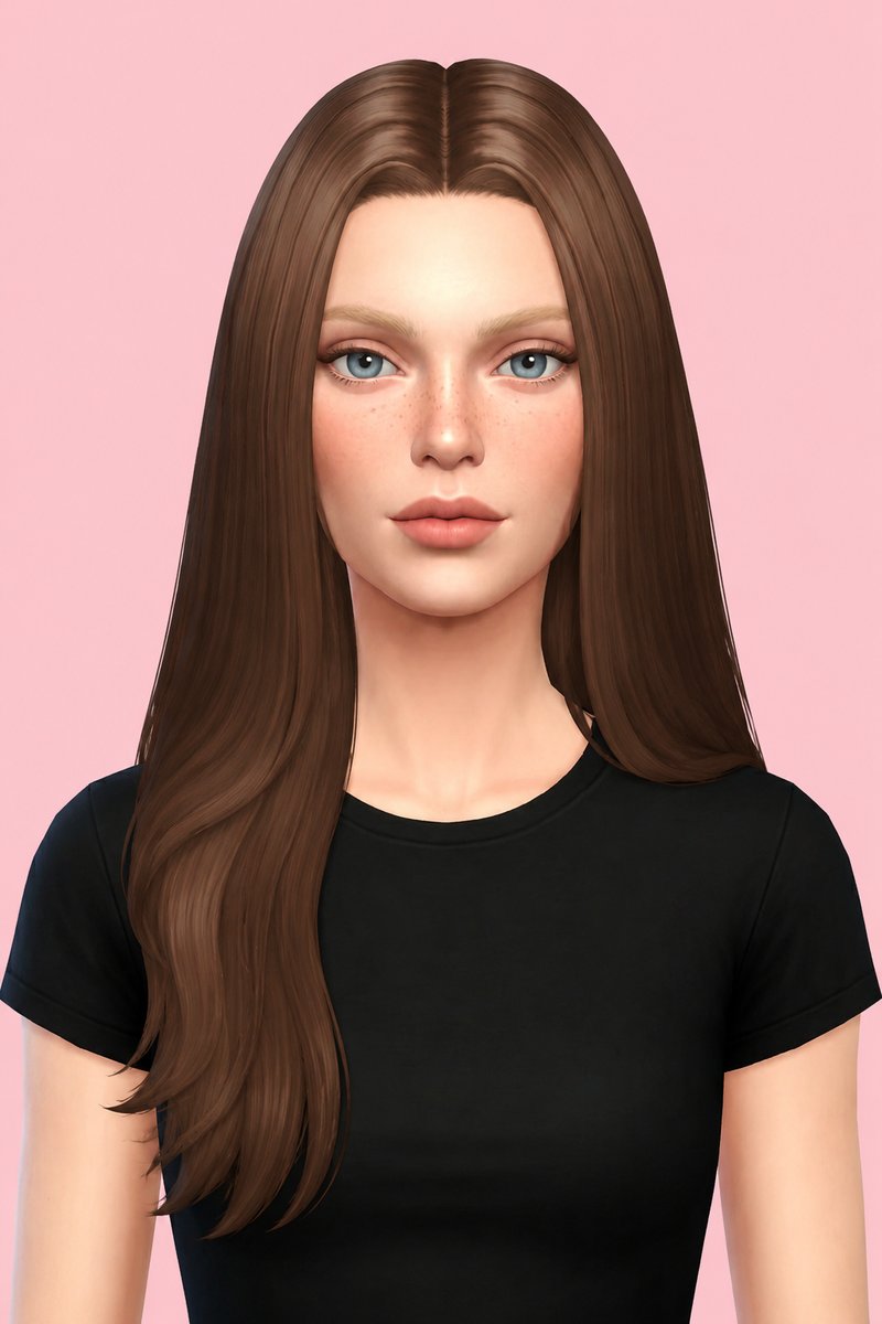 baxter hair custom content (CC) for Sims 4 by dogsill