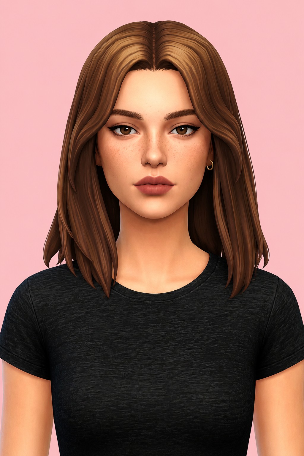 alore hair custom content (CC) for Sims 4 by dogsill
