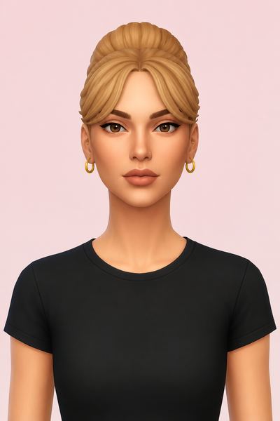 leila bun custom content (CC) for Sims 4 by dogsill