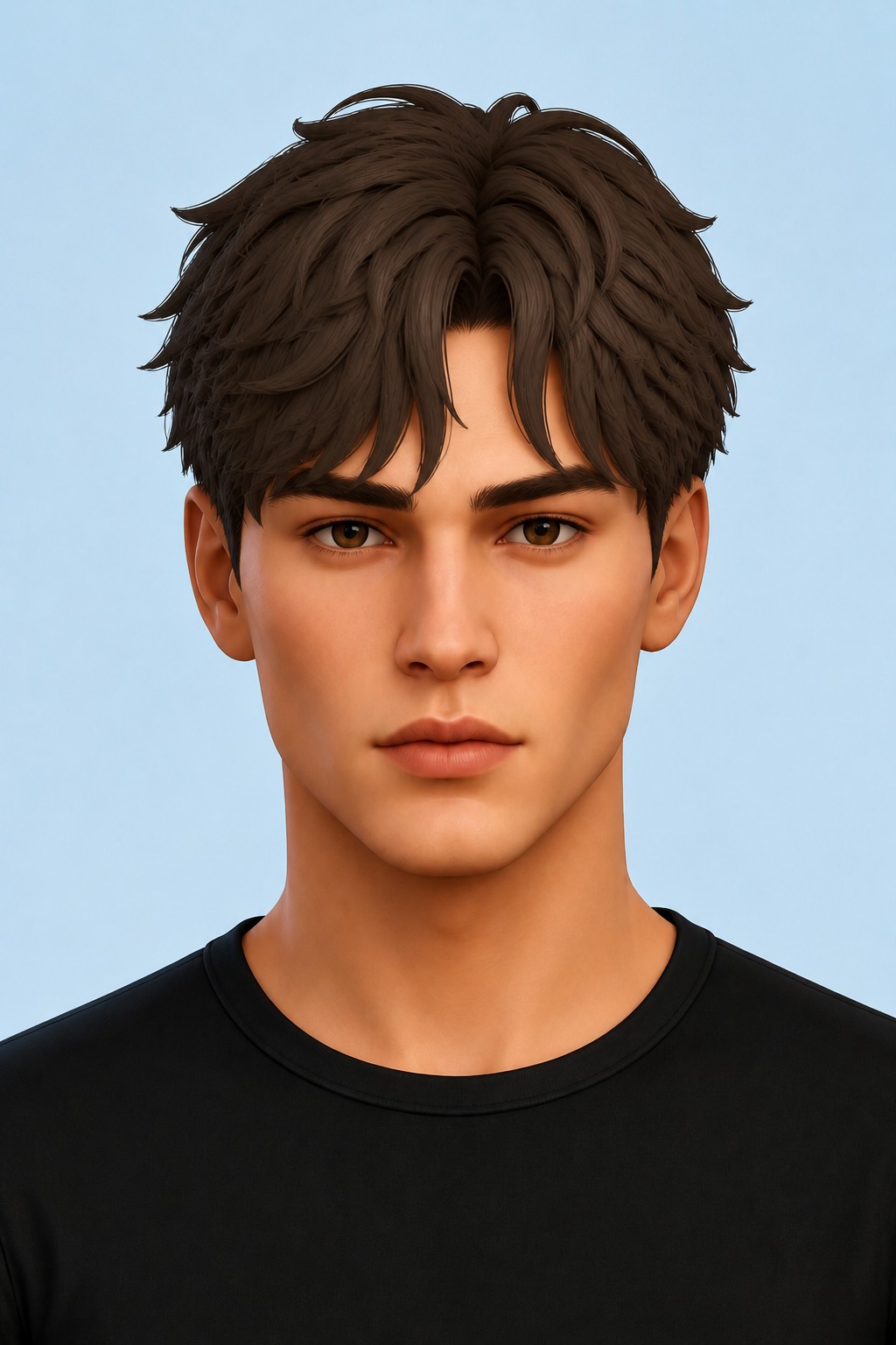 LADS Hair Overlay custom content (CC) for Sims 4 by johnnysims