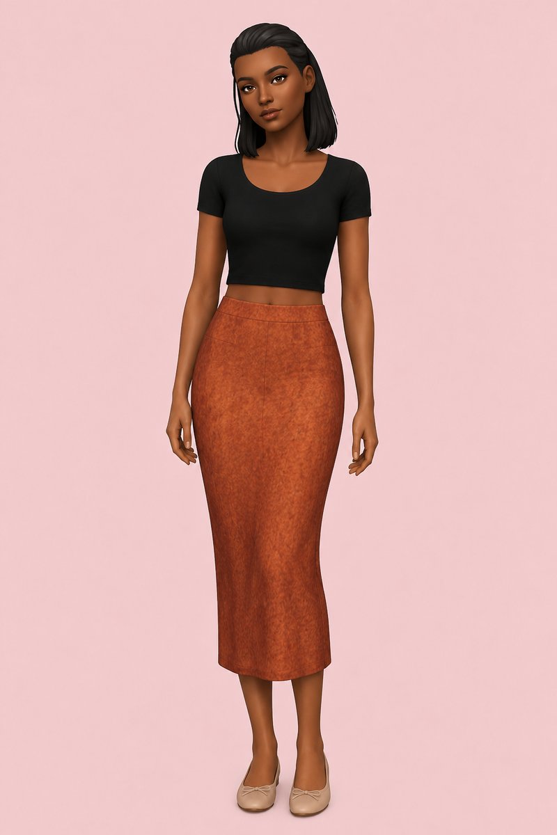 Gaia Skirt custom content (CC) for Sims 4 by dogsill