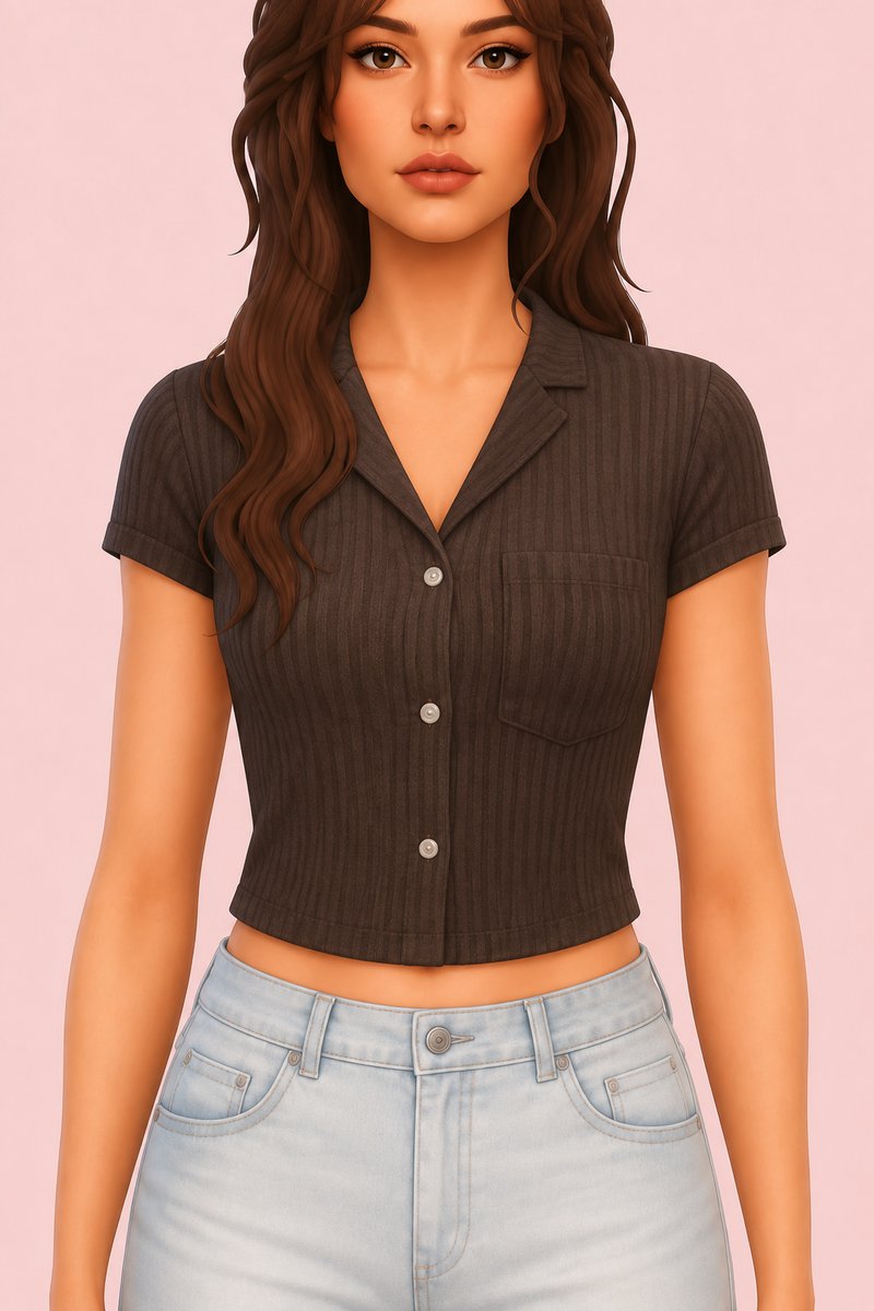 Demi Shirt custom content (CC) for Sims 4 by dogsill
