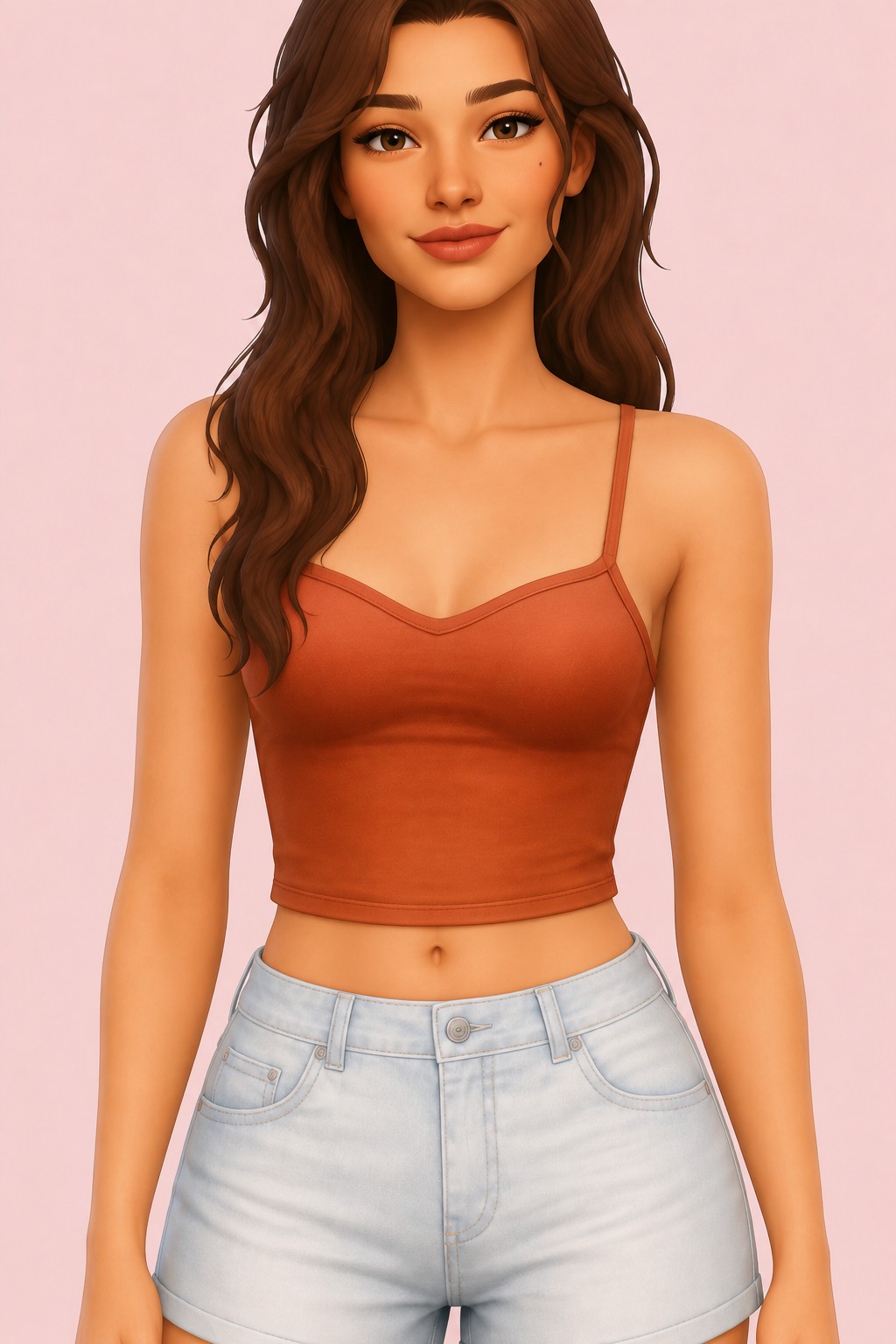 angela top custom content (CC) for Sims 4 by dogsill